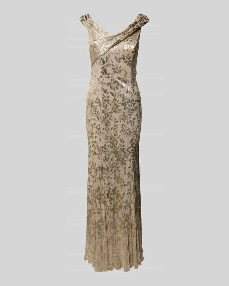 Adrianna Papell Abendkleid in Ripp-Optik Gold
