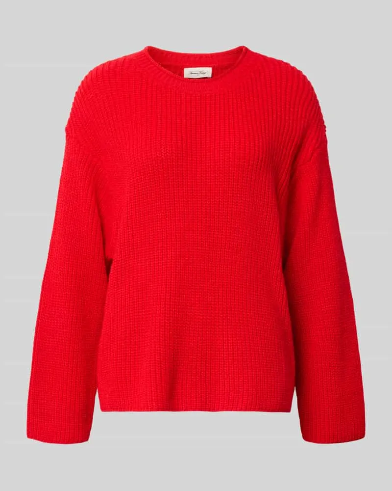 American Vintage Strickpullover mit Rundhalsausschnitt Modell 'CRASHWAY Rot