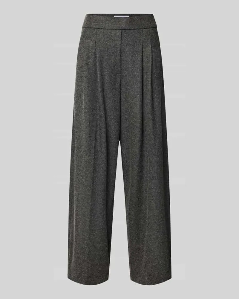 RAFFAELLO ROSSI  Wide Leg Weite Hose mit Woll-Anteil Modell 'MAYLA 6/8 Dunkelgrau