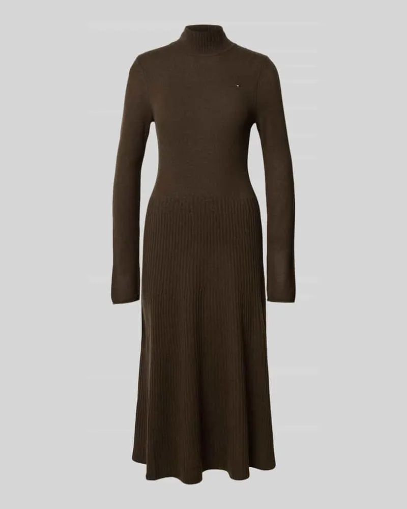 Tommy Hilfiger Regular Fit Freizeitkleid aus reiner Wolle Mittelbraun