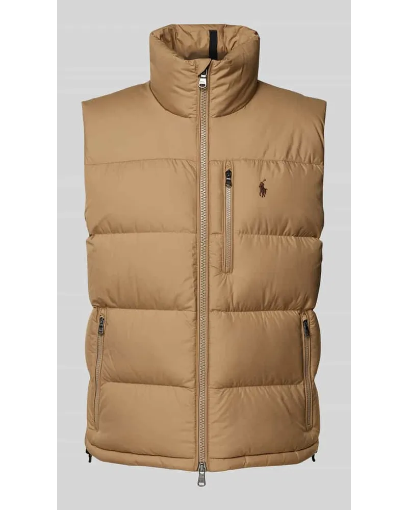 Ralph Lauren Steppweste mit Logo-Stitching Modell 'EL CAP Khaki