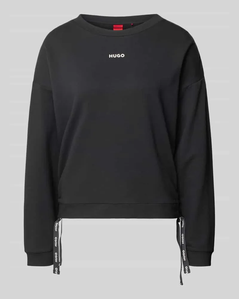 HUGO BOSS Oversized Sweatshirt aus Modal-Mix Modell 'CASUAL_SWEATSHIRT Black
