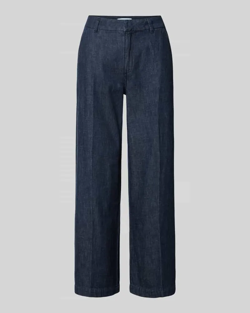 COMMA Jeans mit Bügelfalten und Eingrifftaschen Jeansblau