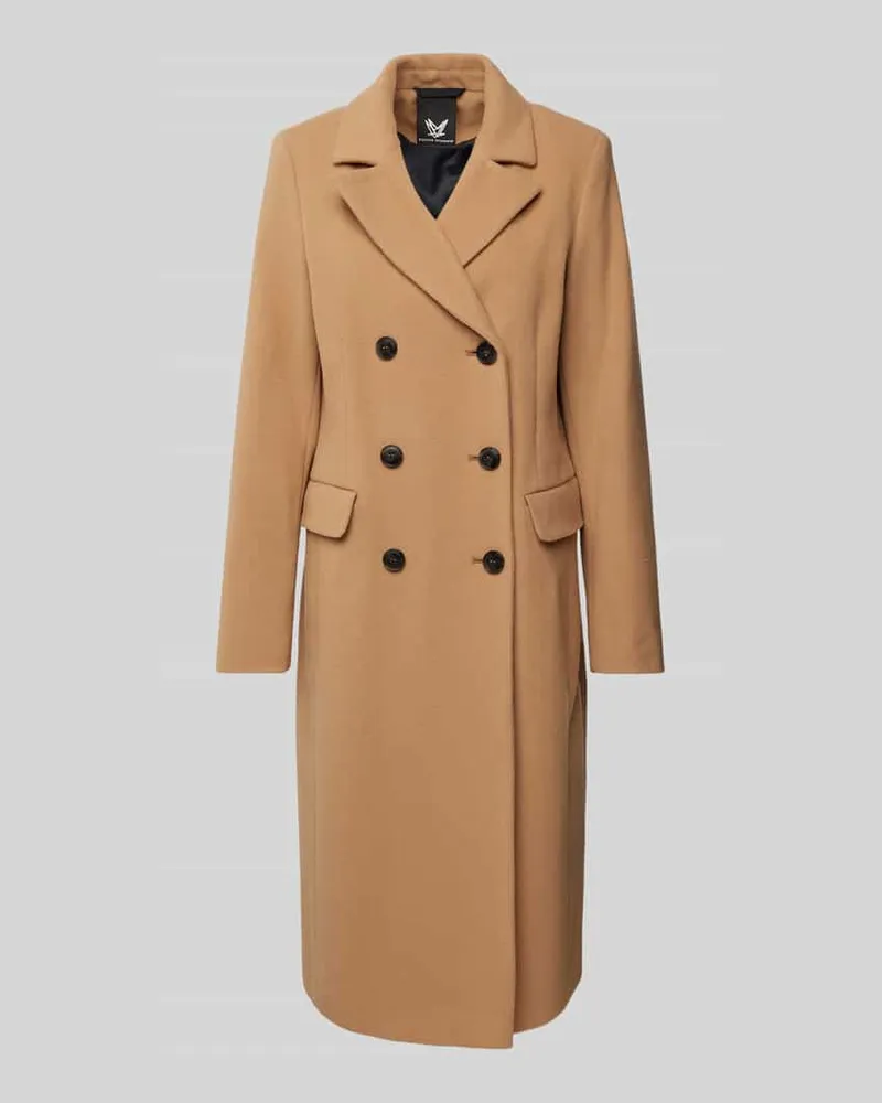 Fuchs Schmitt Regular Fit Wollmantel mit Kaschmir-Anteil Camel