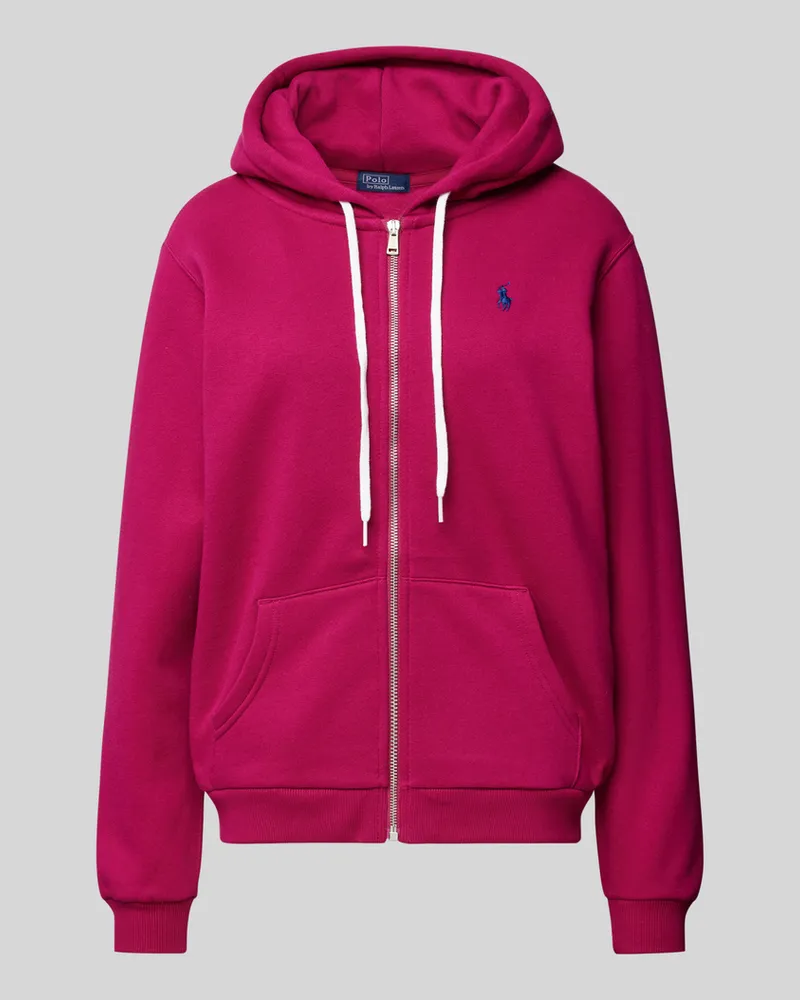 Ralph Lauren Sweatjacke mit Logo-Stitching Fuchsia