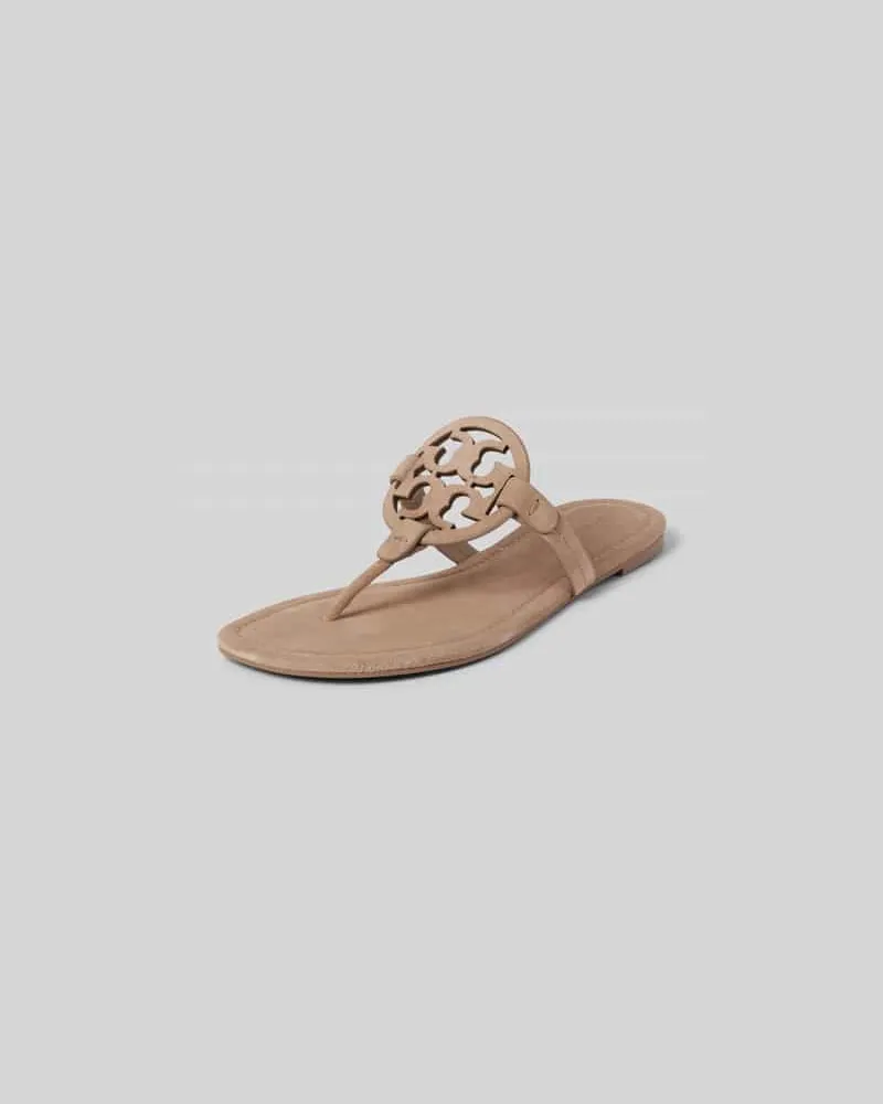 Tory Burch Zehentrenner aus echtem Leder Mud