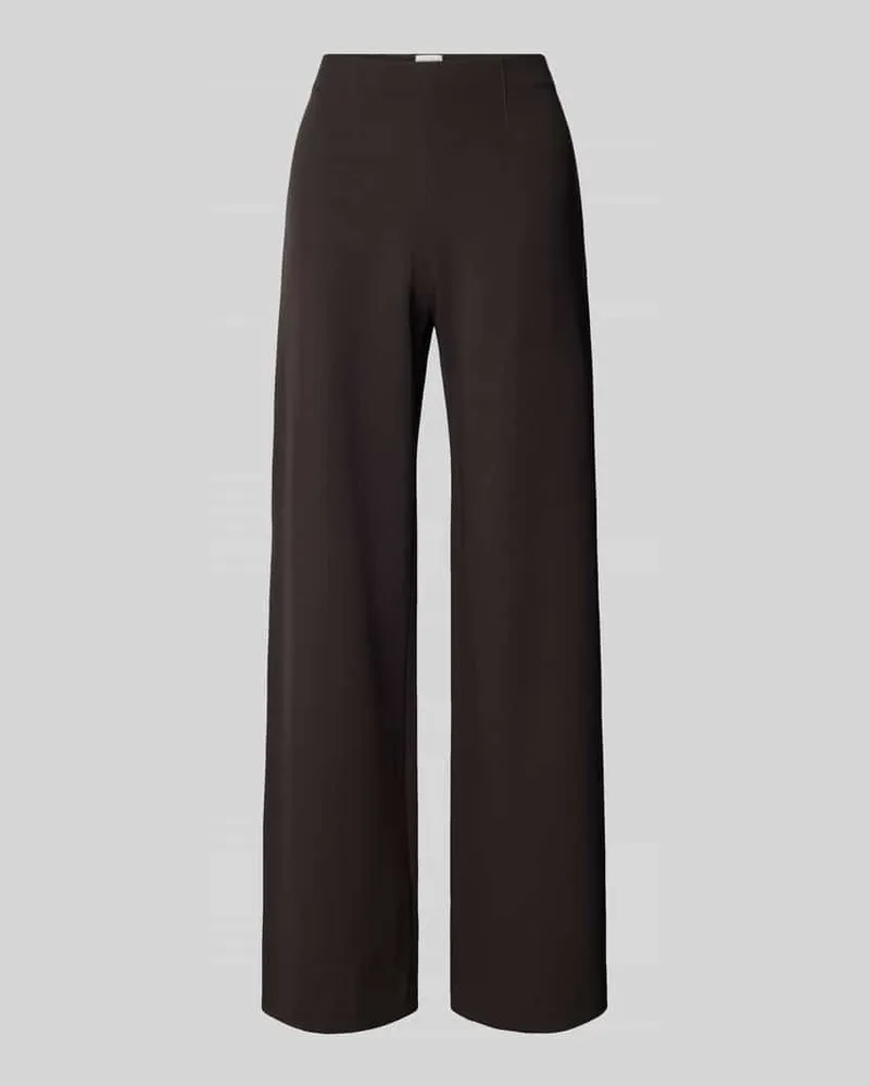 SEDUCTIVE  Marlenehose aus Viskose-Mix mit Gesäßtaschen Modell 'KIMBERLEY Dunkelbraun