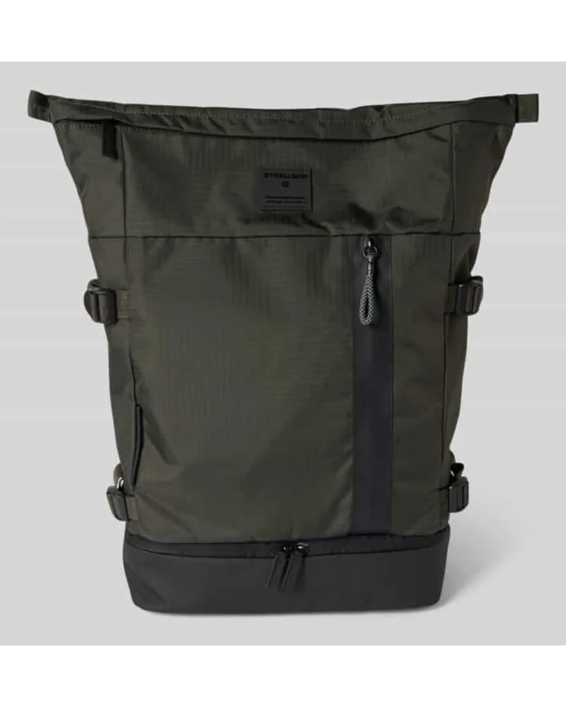 Strellson Rucksack mit Strukturmuster Modell 'sebastian Khaki