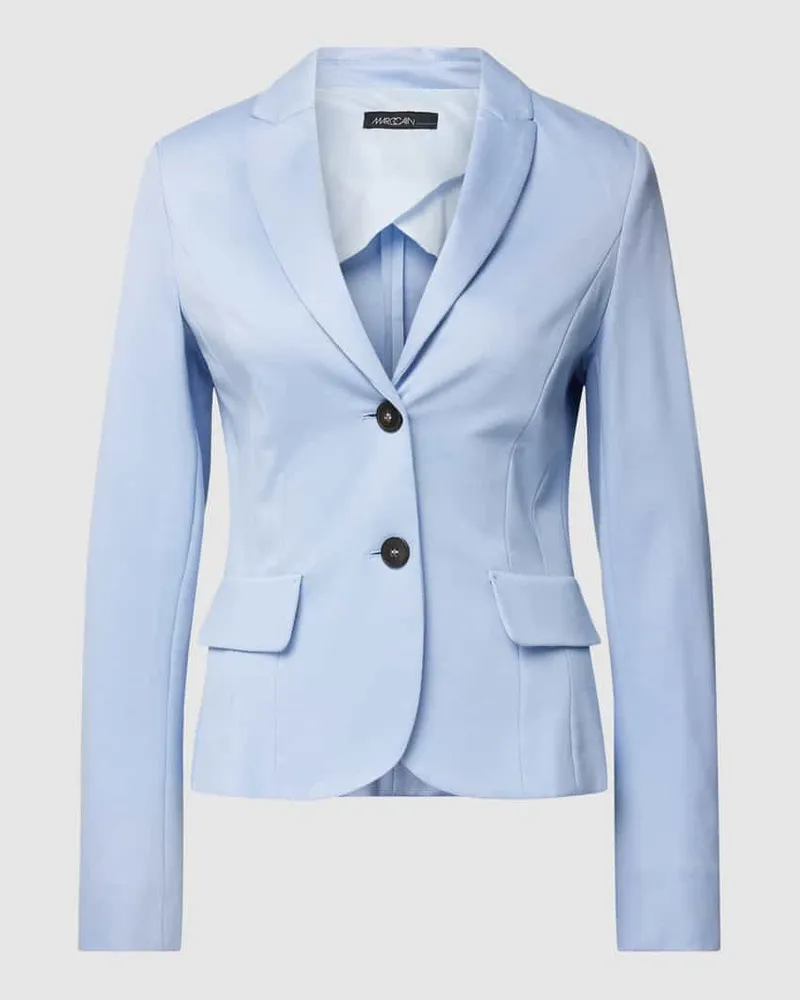 Marc Cain Blazer aus Viskose-Mix mit Stretch-Anteil mit Pattentaschen Sky