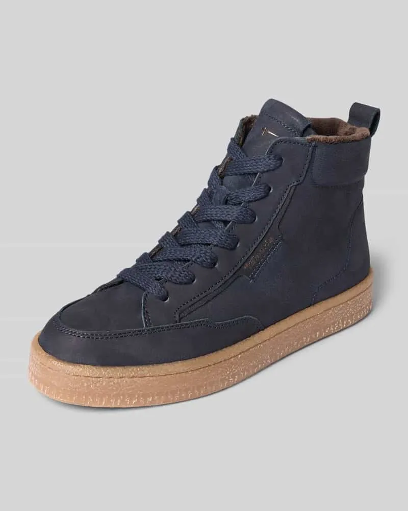 Tamaris Sneaker aus echtem Rindsleder Dunkelblau
