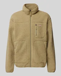 Dickies Sweatjacke mit Label-Detail Modell 'MOUNT HOPE Khaki