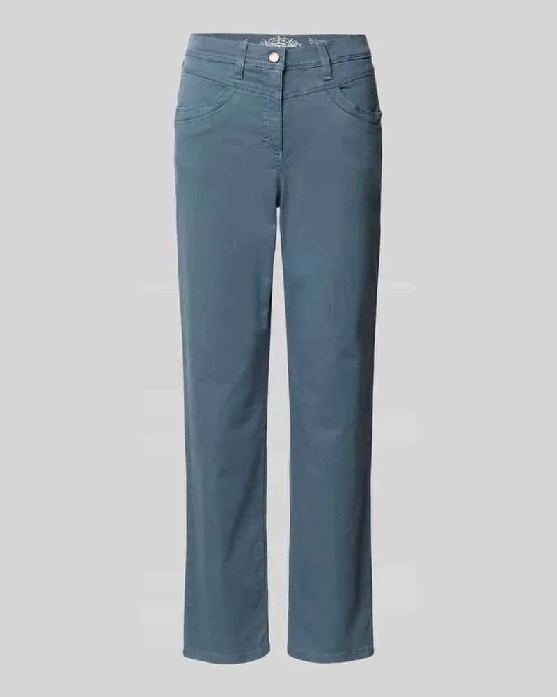 Brax Stoffhose mit Eingrifftaschen Modell 'Laura Hellblau