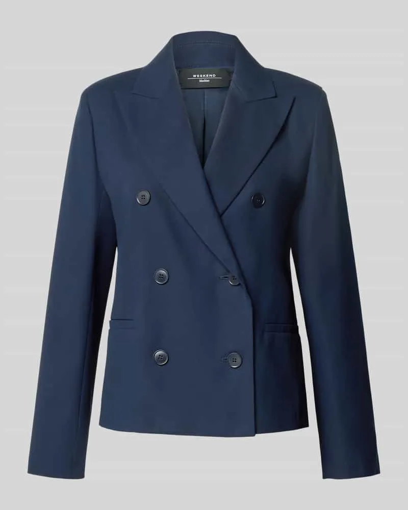 Max Mara Regular Fit Blazer aus reiner Baumwolle Modell 'TAPPETO Marine
