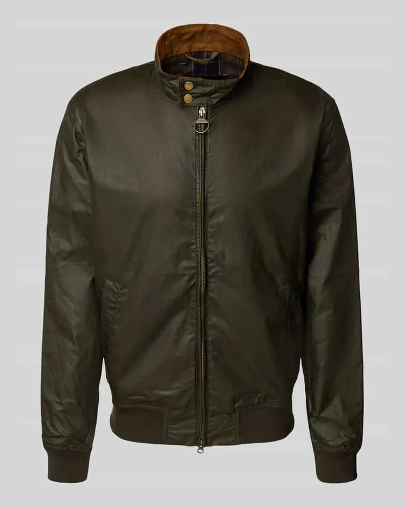 Barbour Regular Fit Wachsjacke aus reiner Baumwolle Oliv