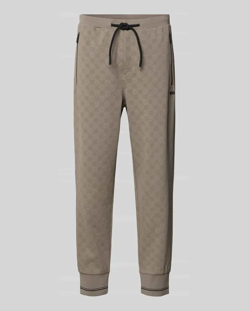 HUGO BOSS Regular Fit Sweathose aus Baumwoll-Mix Modell 'JT_Revival Hover Sand