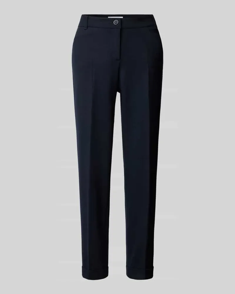 RAFFAELLO ROSSI  Tapered Fit Stoffhose mit Bügelfalten Modell 'UTE Marine