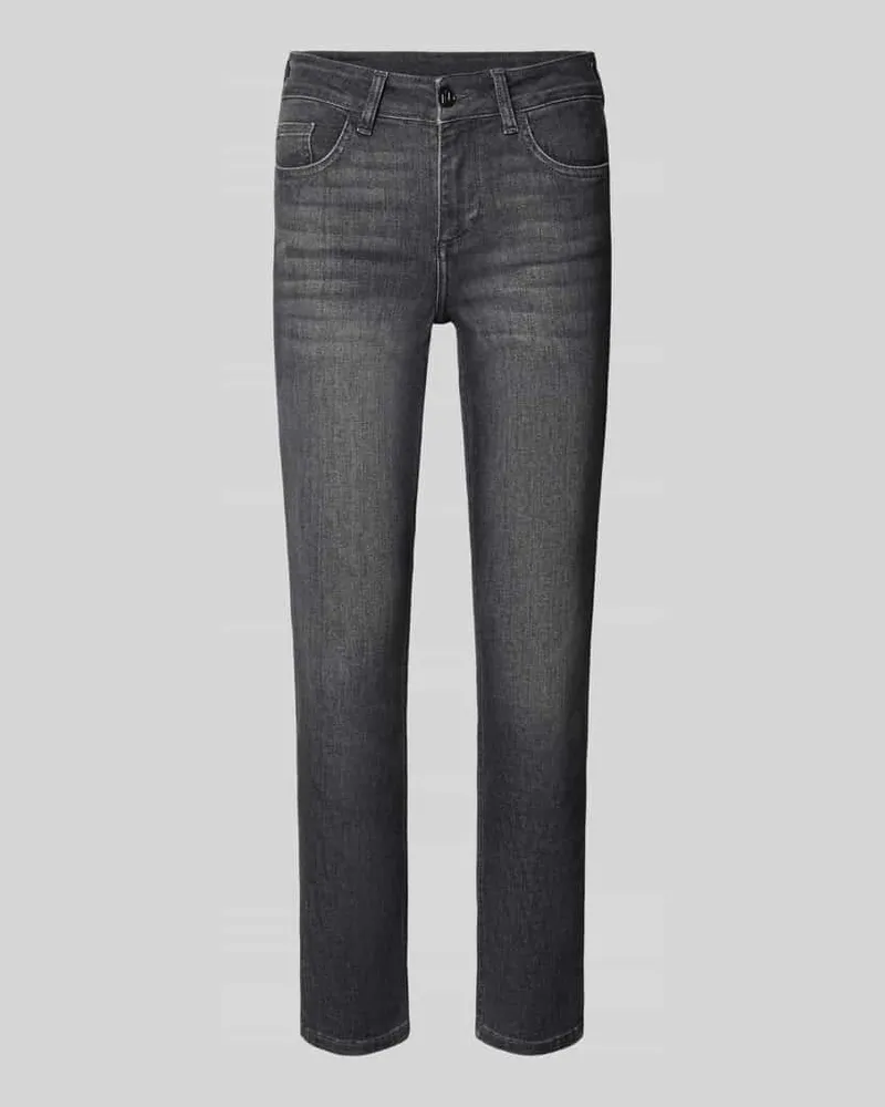 Liu Jo Slim Fit Jeans mit Lyocell-Anteil Modell 'MONROE Mittelgrau
