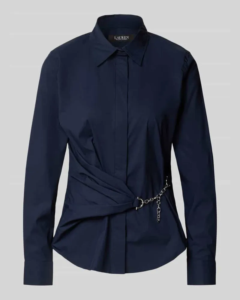 Ralph Lauren Regular Fit Hemdbluse mit Ketten-Detail Modell 'Coniah Marine