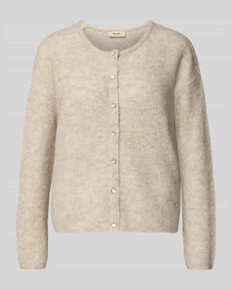 Mos Mosh Strickjacke mit Rundhalsausschnitt Modell 'Almine Sand