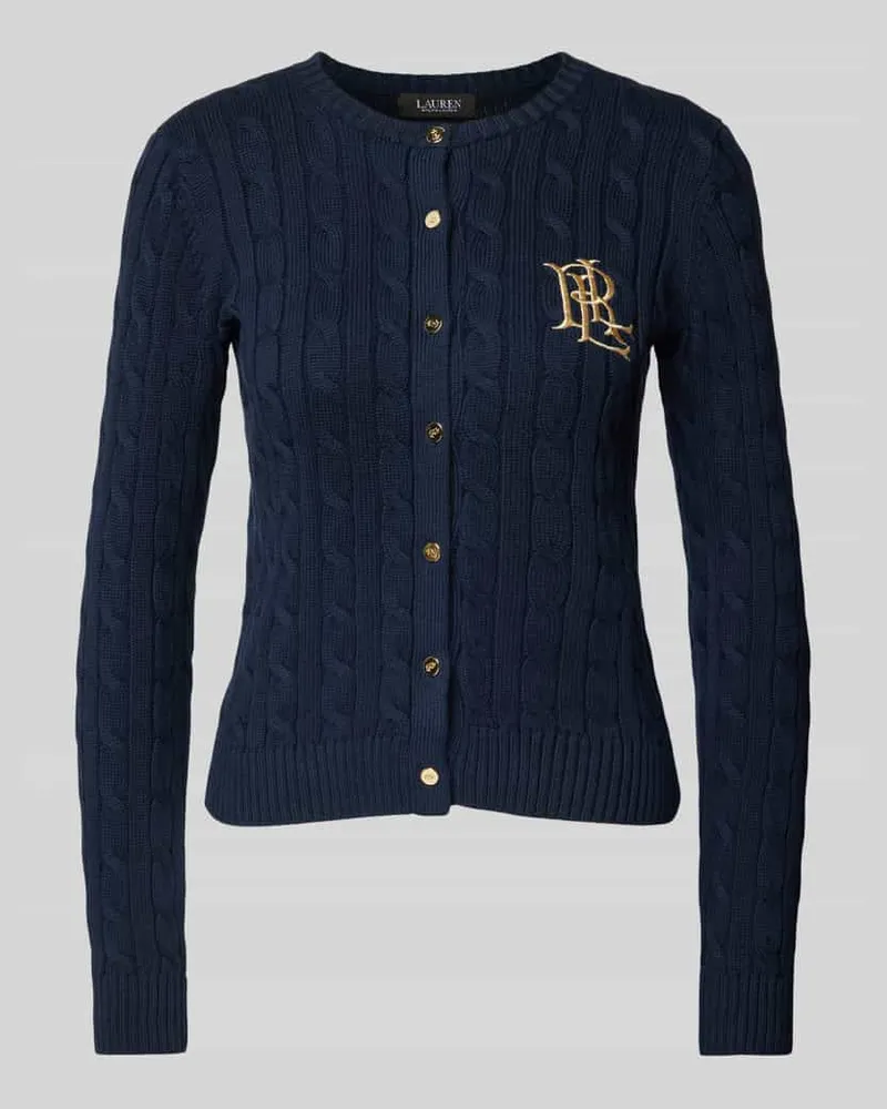 Ralph Lauren Cardigan mit Zopfmuster Modell 'RALHAN Marine