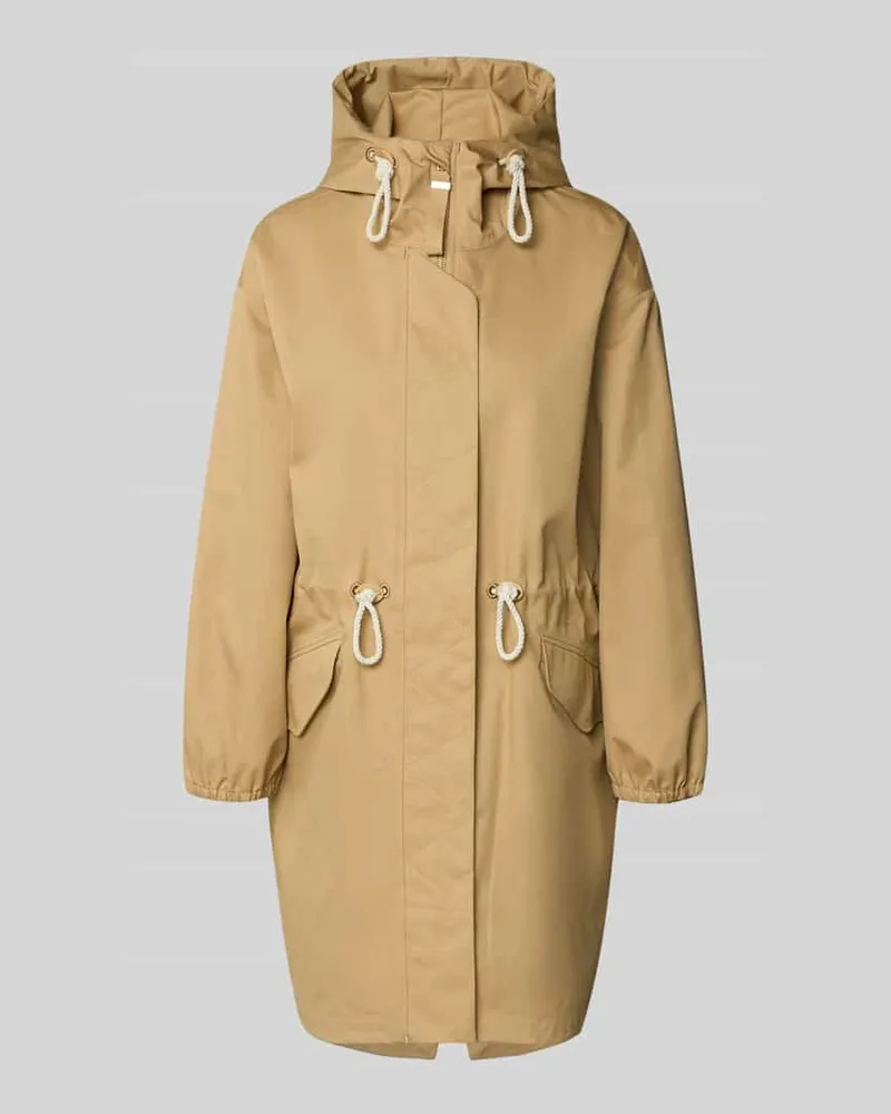 G-Lab Regular Fit Mantel mit durchgängiger Abdeckleiste Modell 'Tory Sand