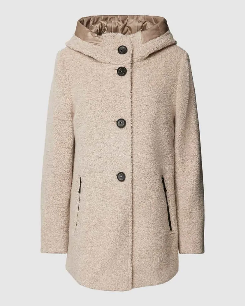 Gil Bret Jacke mit Teddyfell Beige