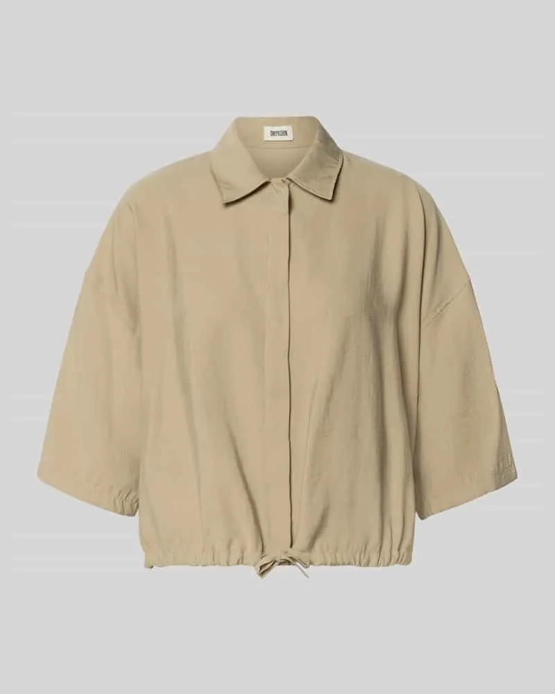 Drykorn Bluse mit Kordelzug am Saum Modell 'LAINAY Sand