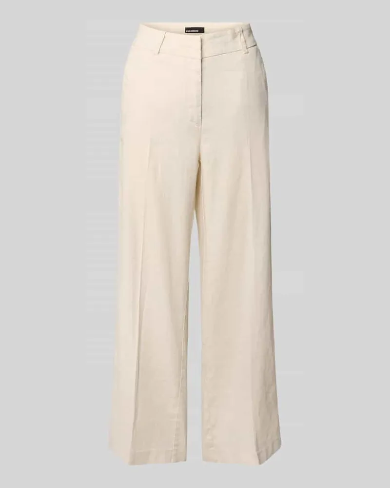 Cambio Chino aus Leinen-Mix mit Bügelfalte Modell 'CALIFORNIA Beige