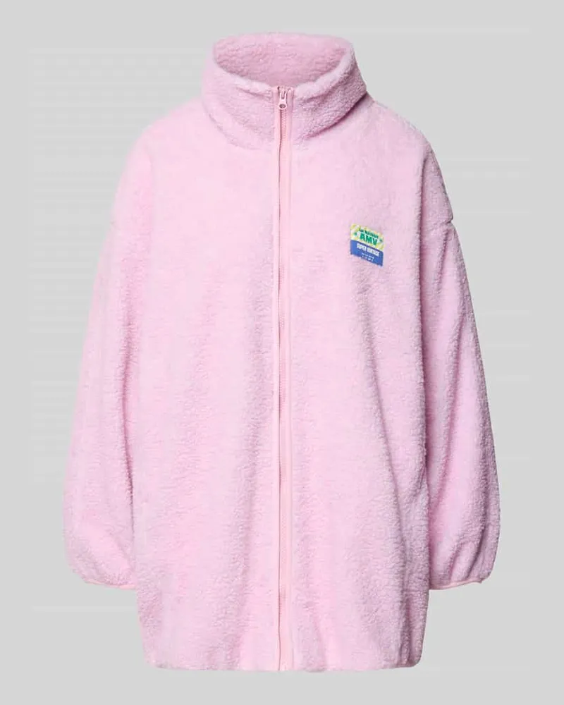 American Vintage Oversized Jacke mit Stehkragen Modell 'HOKTOWN Hellrosa