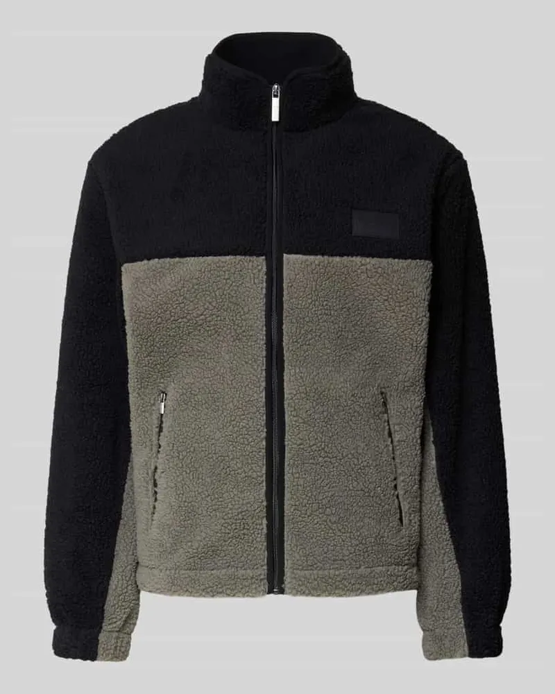 Karl Kani Fleecejacke mit Reißverschlusstaschen Black