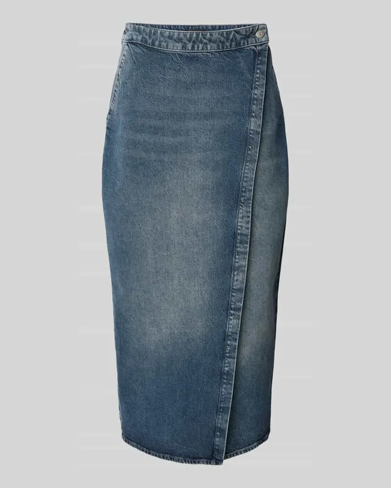 Armani Exchange Jeansrock mit Eingrifftaschen Blau