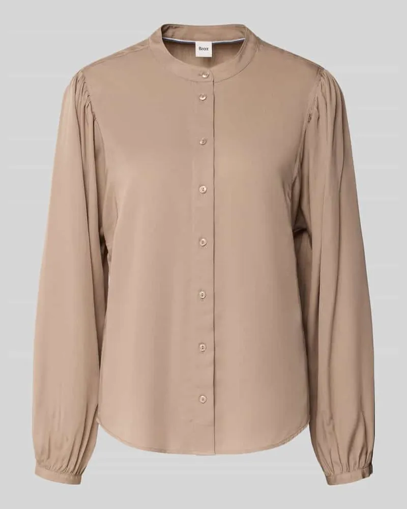 Brax Regular Fit Bluse aus Lyocell Modell 'Valeria Taupe