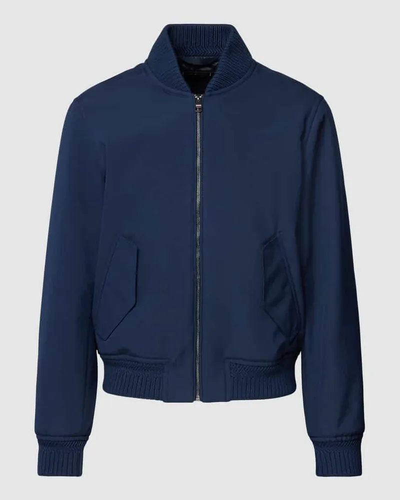 Tommy Hilfiger Bomberjacke mit Label-Detail Marine