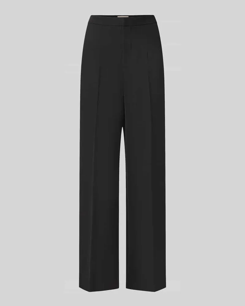 Mos Mosh Straight Fit Anzughose mit Bügelfalten Modell 'Leya Miley Black