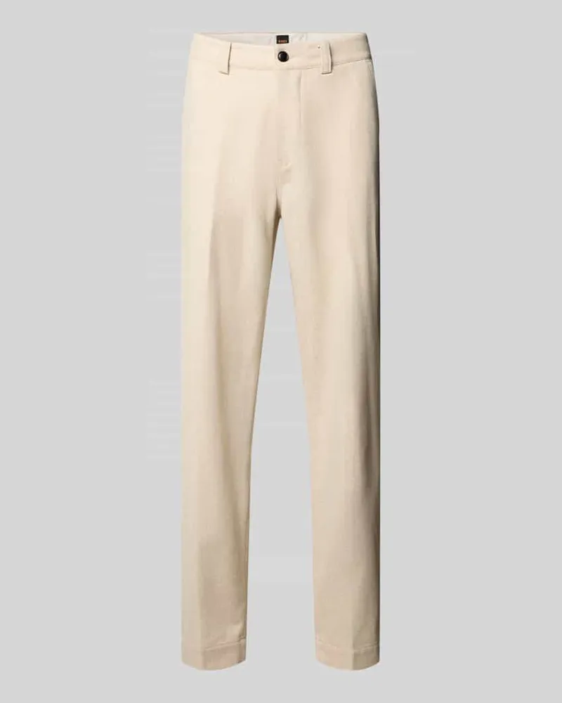 HUGO BOSS Tapered Chino aus Woll-Mix Modell 'CHINO-ST Sand