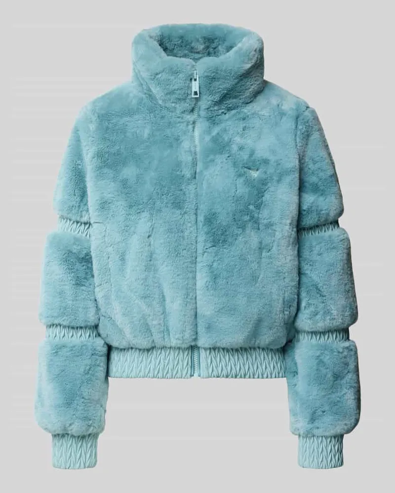 Guess Jacke aus Kunstfell mit Stehkragen Modell 'CARLA Aqua