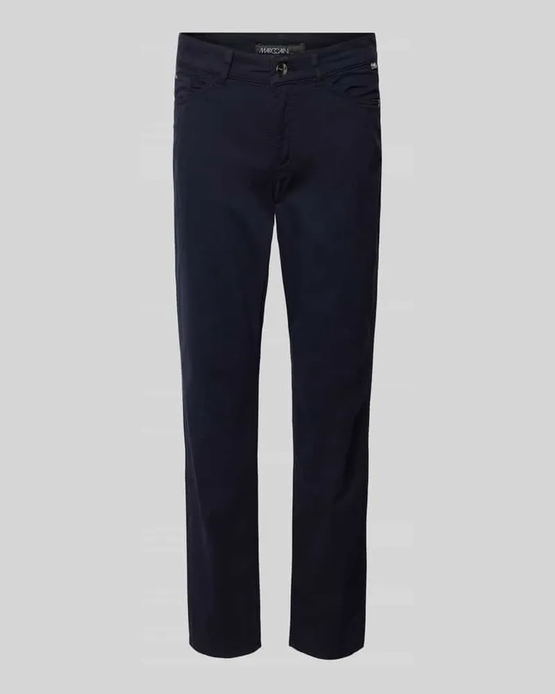 Marc Cain Slim Fit Hose in unifarbenem Design Modell 'SILEA Marine