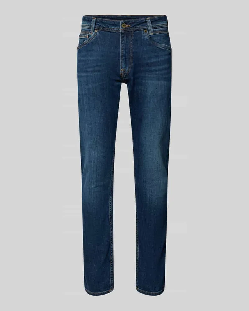 Pepe Jeans Tapered Fit Jeans aus Baumwoll-Mix Modell 'SPIKE Jeansblau