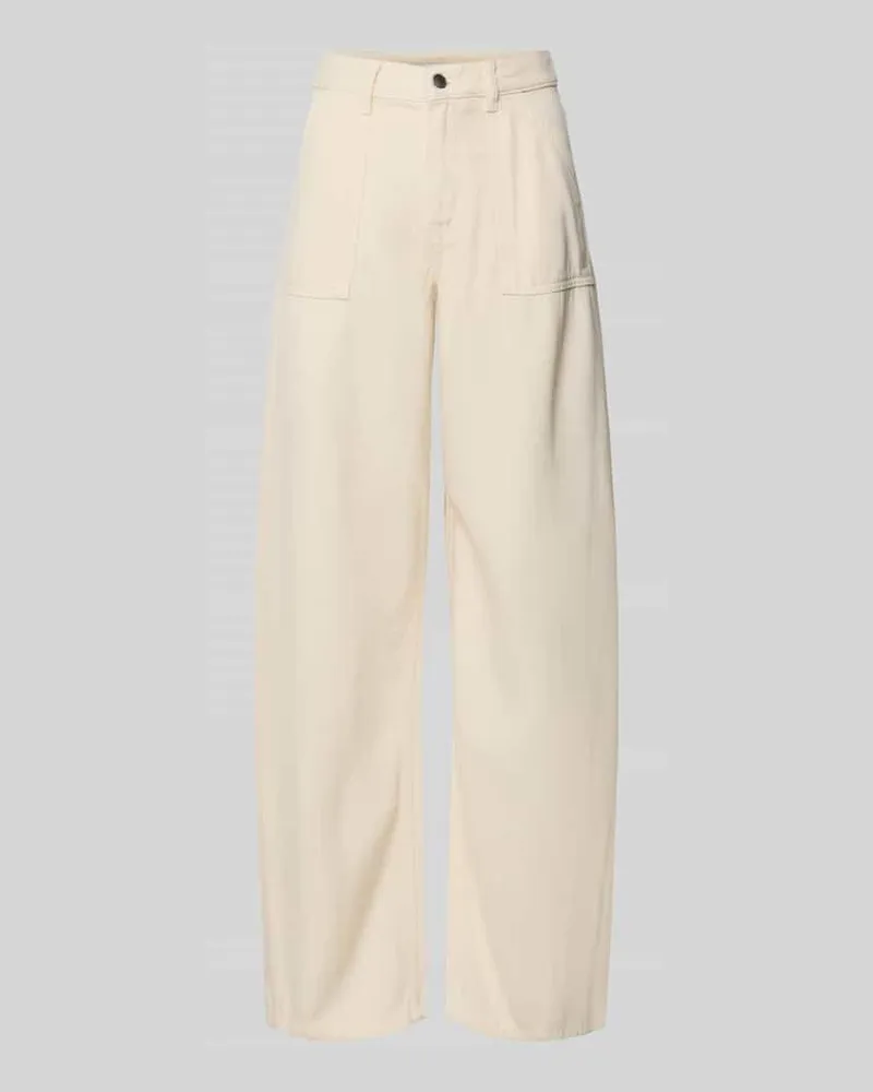 Tommy Hilfiger Wide Leg Jeans aus Lyocell Offwhite