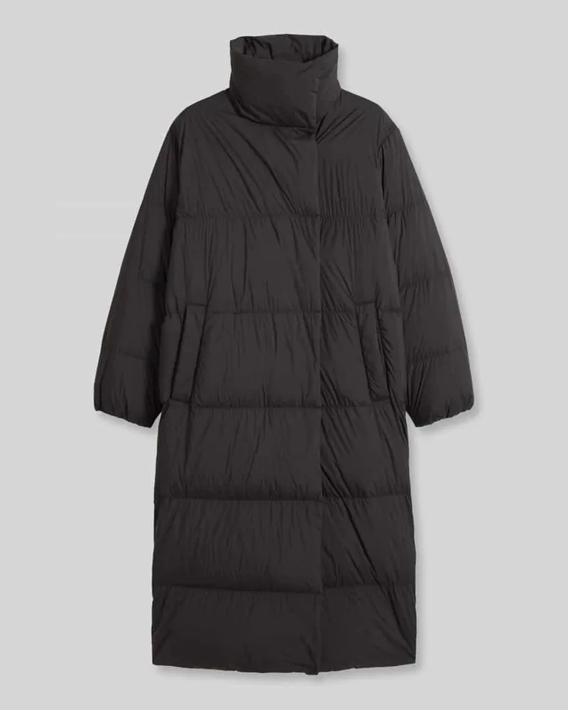 HUGO BOSS Regular Fit Daunenmantel mit hohem Stehkragen Modell 'Franca-1 Black