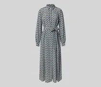 Fließendes Hemdblusenkleid aus reiner Seide Modell 'NARVEL