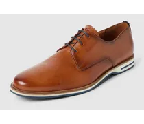 Derby-Schuhe aus Leder mit Kontraststreifen Modell 'DAKIN