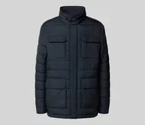 Steppjacke mit Stehkragen und Pattentaschen