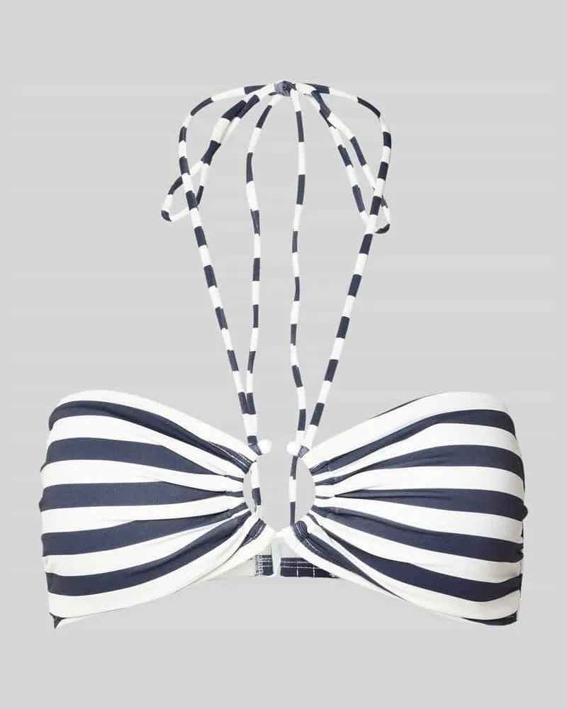 Michael Kors Bikini-Oberteil mit Neckholder Dunkelblau