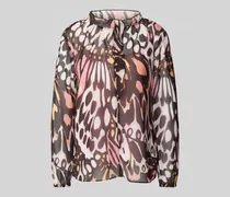 Relaxed Fit Bluse mit Stehkragen