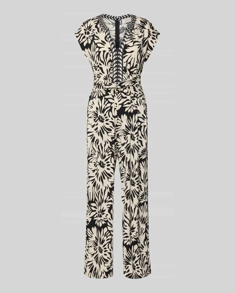 Vera Mont Jumpsuit mit V-Ausschnitt und Eingrifftaschen Black