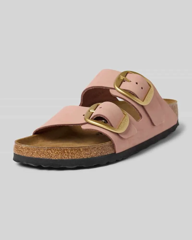 Birkenstock Sandalette aus Leder Modell 'Arizona Big Buckle Altrosa