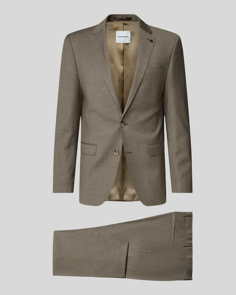 Roy Robson Anzug mit Reverskragen Taupe