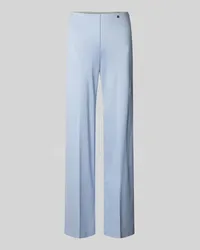 Marc Cain Straight Leg Anzughose mit Label-Applikation Hellblau