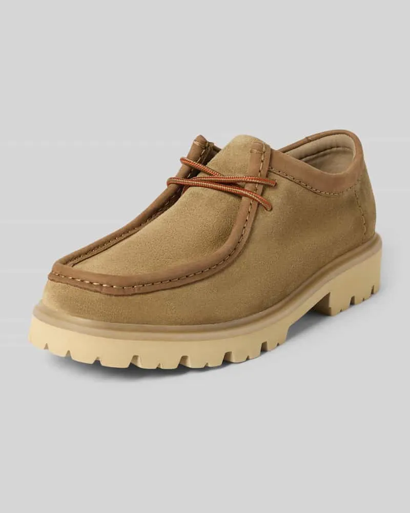 Clarks Bootsschuhe aus beschichtetem Leder Modell 'Cleyhill Sand